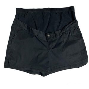 Old Navy Maternity Shorts Size Large Black Motherhood Postpartem Stretch